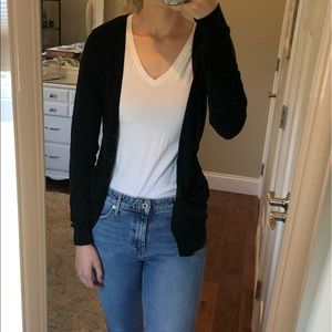 Forever 21 Black Button Down Cardigan